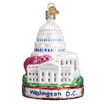 Old World Christmas Cities, Places and Landmarks Glass Blown Ornaments for Christmas Tree Washington D.C