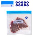 VICARKO Quart Vacuum Sealer Bags Zipper Bags for Food Saver and Storage, compatible with VICARKO Handheld Vacuum Sealer Model VK9939 | 11.0” * 10.2”, 30-Pack, Medium