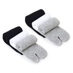 MAGICLULU Women Casual Sandals Cotton Tabi Socks Alpaca Socks 3 Pairs Toe Socks Cotton Socks Tabi Socks for Unisex Men’s Slippers Japanese Tabi Socks Womens Casual Sandals