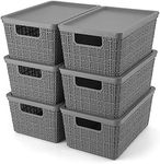 EOENVIVS Plastic Storage Basket wit