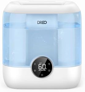 Dreo Humidifiers for Bedroom, 6L Top Fill Super Size Cool Mist Humidifier for Large Room, 60 Hours Operating Time, Quiet Ultrasonic Humidifiers for Plants, Baby, Indoor, Home,