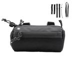 Lumiere & Co. Bike Handlebar Bag, Front Bike Bag, Bicycle Handlebar Bag, Bike Bags Handlebar, Bike Front Bag, Bike Bags (Black, Mini)