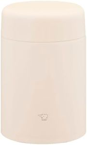Zojirushi Soup Jar, 17.8 fl oz (520 ml), Dough Size, Delicious Hot & Cold Insulation, Dishwasher Safe, Easy to Clean, Seamless Lunch, Wide Mouth, Ecru Beige SW-LA52-CM