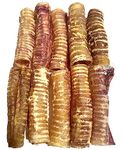 Beef Trachea Dog CHEW Treat - (4/6/12 INCH) Beef Trachea for Dogs - *(6 INCH 10 Pack)* - Single Ingredient Beef Treats - 100% Natural Free Range Beef - Dental CHEW