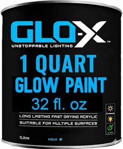 Glow 1 Litre Aqua Paint - GLO-X