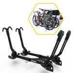 Saris SuperClamp G3 4-Bike Hitch Rack – Lightweight Platform Bike Carrier for Car, SUV, Truck – Tilting Design, Secure Wheel Clamping, Fits Road, Mountain, E-Bikes – 2" Hitch Receiver