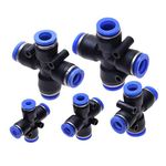 CentIoT - Pneumatic connector Push In Fittings For Air Hose and Tube Connector 6mm (PZA)