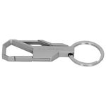 Techpro Stainless Steel Keychain Heavy Duty For Men And Women, Silver