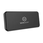 WixGear Magnetic Phone Car Mount Universal Stick On Rectangle Flat Dashboard Magnetic Car Mount Holder, for Cell Phones and Mini Tablets -Extra Strong with 10 Magnets!