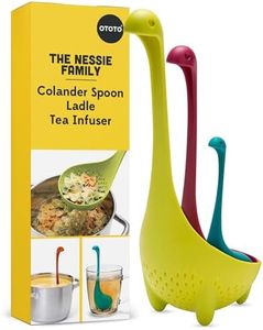 OTOTO Nessie Family - Mestolo Cucina Silicone, Lochness - Infusore per tè, mestolo per zuppa e colapasta, gadget da cucina divertenti, regali da cucina