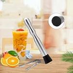 Cocktail Muddler,23cm Stainless Steel Mashers Fruit Mixer Ideal Bartender Tool Barware