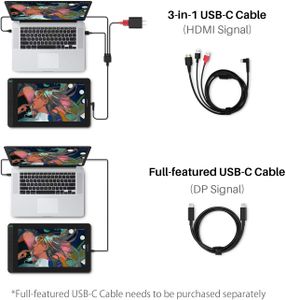 HUION Kamvas 13 Graphics Tablet – Violet Drawing Display