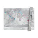 Luckies of London | Scratch Off Map Platinum Edition | World Map Scratch Art | Personalised Scratch Posters | World Map Wall Art | The Original Scratch Map Creators