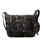 ArcEnCiel Tactical Messenger Bag Men MOLLE Sling Shoulder Pack with Patch