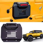 RERPRO Spare Tire Delete Filler Plate for 2021 2022 2023 2024 New Ford Bronco 2/4 Door Exterior Accessories with Rear License Plate Relocation Frame Kit & Third Brake Light & Backup Camera Hole