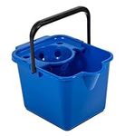 Addis Mop Pail and Wringer In Royal Blue, 12L Capacity, 27.5 x 35 x 24.5 cm