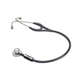 LIFE LINE Silver Stethoscope (Grey) | Single Diaphragm Aluminum Matte finish Chest Piece for Adult | 2-way Tube | Suitable for Doctors, Nurses, Students