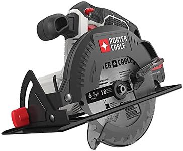 PORTER-CABLE 20V MAX* 6-1/2-Inch Cordless Circular Saw, Tool Only (PCC660B)