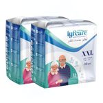 Lyfcare Adult Diapers XXL Size - 20 Units (Pack of 2) | Unisex Diapers Pants Style | Waist (114-155 cm) | Wetness Indicator, Super Absorb, 360° Protection & 0% Leakage | For Men & Women_Regular