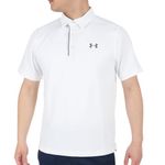 Under Armour Men's Tech Golf Polo , White (100)/Graphite, Large