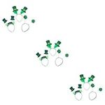 MAGICLULU 9 Pcs Hair Clasp Circle Keyring False Teeth Headband Costumes Shamrock Para De Fiestas Make up Paddy