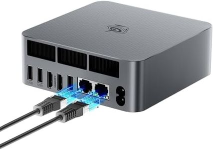 Beelink EQR6 Mini PC,AMD Ryzen 5 6600H Processor (6C/12T,up to 4.5GHz),16GB DDR5 RAM 500GB M.2 PCIe4.0x4 SSD,AMD Radeon 660M Mini Computer,4K Dual Screen Display/Dual LAN/WiFi 6/BT5.2/USB 3.2