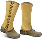 SMONT Canvas Gaiters Snake Gaiters Leg Gaiters for Men Ww2 Gaiters Reproduction Wwii Us M1936 Leggings Gaiters for Hiking Army Khaki Canvas Gaiters Puttee Protection For Legs, 3R