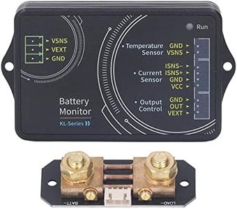 Battery Monitor, Bluetooth Battery Capacity Tester, 100A 0‑120V Voltmeter Ammeter Testing Tool, Wireless Battery Multimeter for Measuring Volt Ampere, Power, Capacity, Time, Watt Hour
