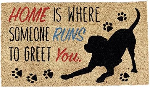 DII Natural Coir Fiber, 18x30 Entry Way Outdoor Door Mat with Non Slip Backing - Home Dog
