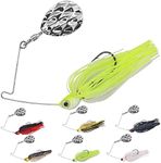 Mini-Spinner-Baits-for-Bass-Fishing-Lures-Colorado-Spinnerbait-Top-Water-Fishing-Lures-Micro-Spinner-Smallmouth-Bass-Lure Small Water Hard Baits Pan Fish Bait Crappie Lures Sets 1/8oz (Assortment)