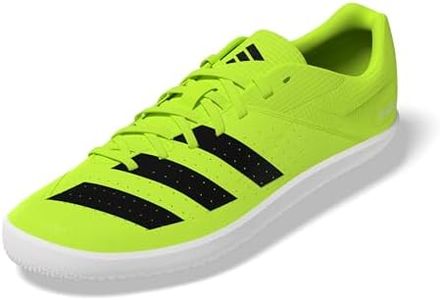 Adidas Men's Throwstar Track and Field, Lucid Lemon/Black/Silver Metallic, 11.5