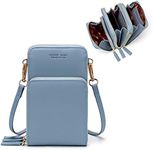 Small Crossbody Phone Purse for Women, Lightweight Shoulder Handbag with 8 Card Slots