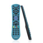 PHILIPS Universal Remote Control for Samsung, Vizio, LG, Sony, Sharp, Roku, Apple TV, RCA, Panasonic, Smart TVs, Streaming Players, Blu-ray, DVD, Simple Setup, 4 Device, Electric Blue, SRP4229B/27