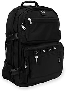 Everest Luggage Oversize Deluxe Backpack, Black, X-Large