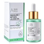 ANAiRUi Jojoba Oil for Face, Squalane Retinol Face Oil - Hydrate, Nourish, Reduce Fine Lines and Wrinkles, Facial Oil for Radiant, Smoother, Supple Skin, 30ml