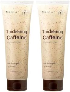 FOAMIST 100% Clean Vegan Hair Thickening for hair loss, Caffeine Peptide for thin hair with 3 Peptides Complex 250ml / 8.4 fl.oz (3OOK Shampoo x2 Set)
