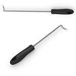 Cave Tools Food Flipper and Meat Hook for Grilling, Flipping, and Turning Vegetables and Meats BBQ Grill and Smoker Accessories, Left Handed, Large (17 Inch) + Small (12 Inch)