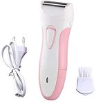 Concepta Women's Rechargeable Double Razor Shaver for Under Arms, Bikini Line, Hands and Legs (White Pink Colour), Battery Powered