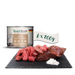 Venandi Animal Premium Cat Food, Beef as Monoprotein, Wet Food, Grain-Free and Natural, Pack of 6 (6 x 200 g)