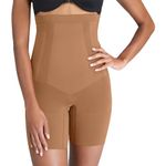 Spanx Oncore High-Waisted Mid-Thigh Short - Powerful Sculpting Shapwear for Women - Level 3 Compression - Core Control- Naked 3.0 - Medium