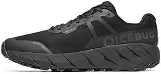 Icebug Womens Arcus RB9X GTX Road Running Shoe with Traction Sole, True Black, 8