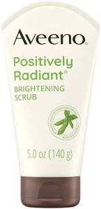 Aveeno Positively Radiant Skin Brightening Exfoliating Daily Facial Scrub, Moisture-Rich Soy Extract, helps improve skin tone & texture, Oil-& Soap-Free, Hypoallergenic, 5 oz