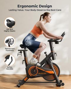 Burever Exercise Bike for Home Gym – LCD, App, 15kg Flywheel, 160kg Capacity