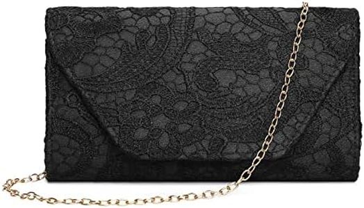 BAIGIO Sac a Main de Soiree pour Femme Pochette Elegante avec Chaine Amovible - Enveloppe Mariage Prom Party Purse
