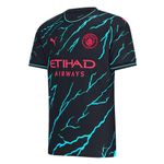 Manchester City Third Shirt 2023/24 Season - Replica - Men - Dark Navy - Size: L