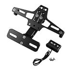 CENPEK Adjustable Aluminum Motorcycle License Number Plate Holder Bracket Cnc Frame With Led Light Adjustable for R25 R3 MT03 MSX