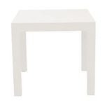 OAKNEST Supreme Summit Rattan Type Matte Finish Portable Dining Table for Garden, Roof, Office, Home Etc. (Color: Milky White)