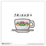 Trends International Gallery Pops Friends - Central Perk Logo Wall Art Wall Poster, 12" x 12", Unframed Version