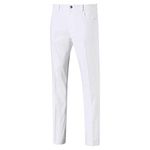 PUMA Men's 2019 Jackpot 5 Pocket Pant, Bright White, 40W 32L UK