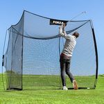 FORB ProFlex Driving Golf Net - Pop-Up Golf Practice Net | Garden/Home Golf Training Equipment | Golf Hitting Net | Portable Design + Carry Bag | Easy Set Up